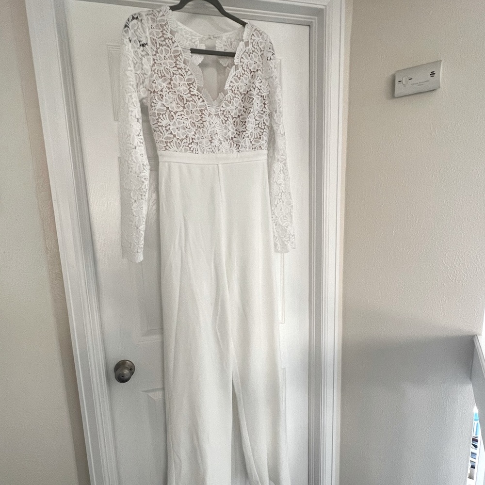 Bridal Jumpsuit / pant suit / romper